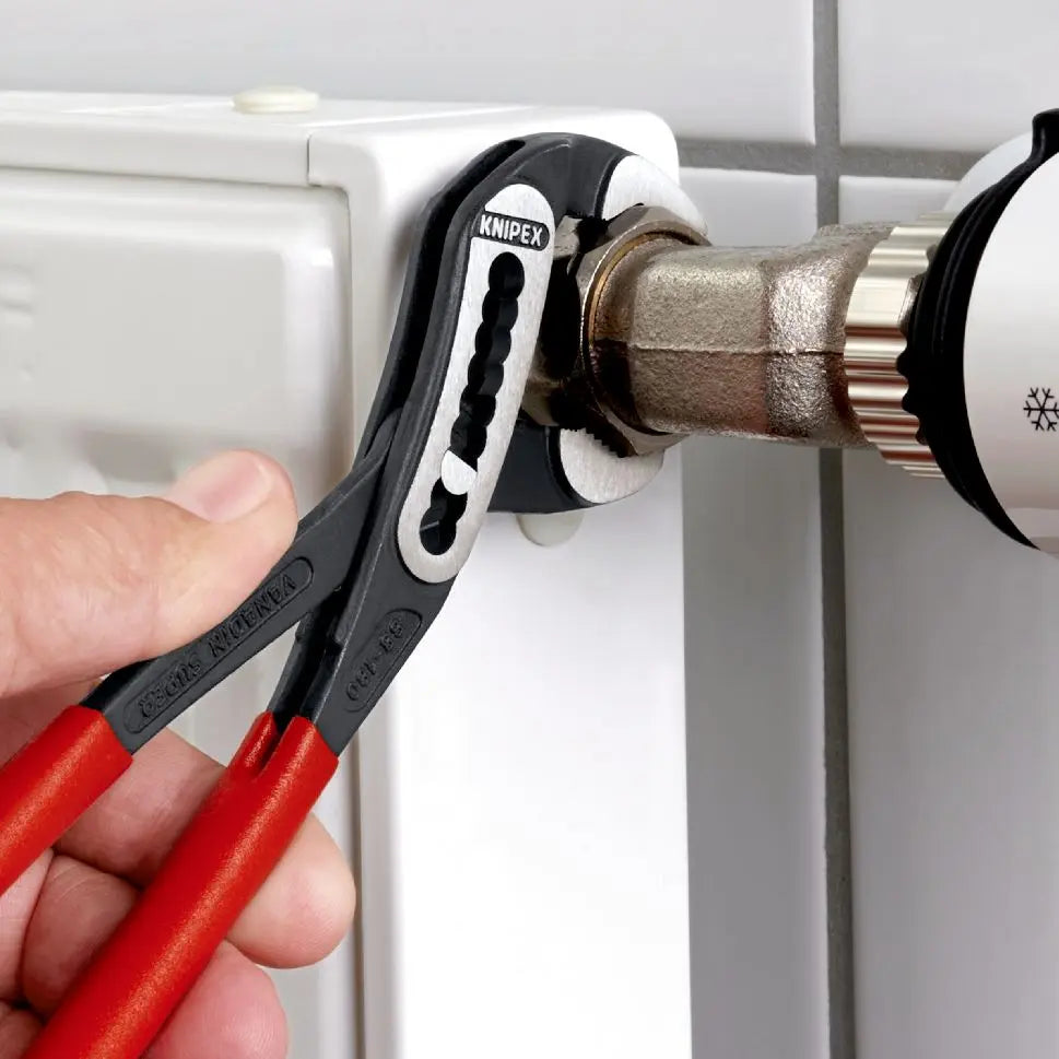 KNIPEX Alligator Water Pump Pliers 300mm Plastic Coated Handles Non Slip 88 01 300 White Rose Tools