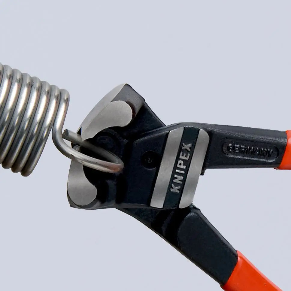 KNIPEX Bolt End Cutting Nipper Pliers High Lever Transmission 200mm Plastic Coated 61 01 200 White Rose Tools