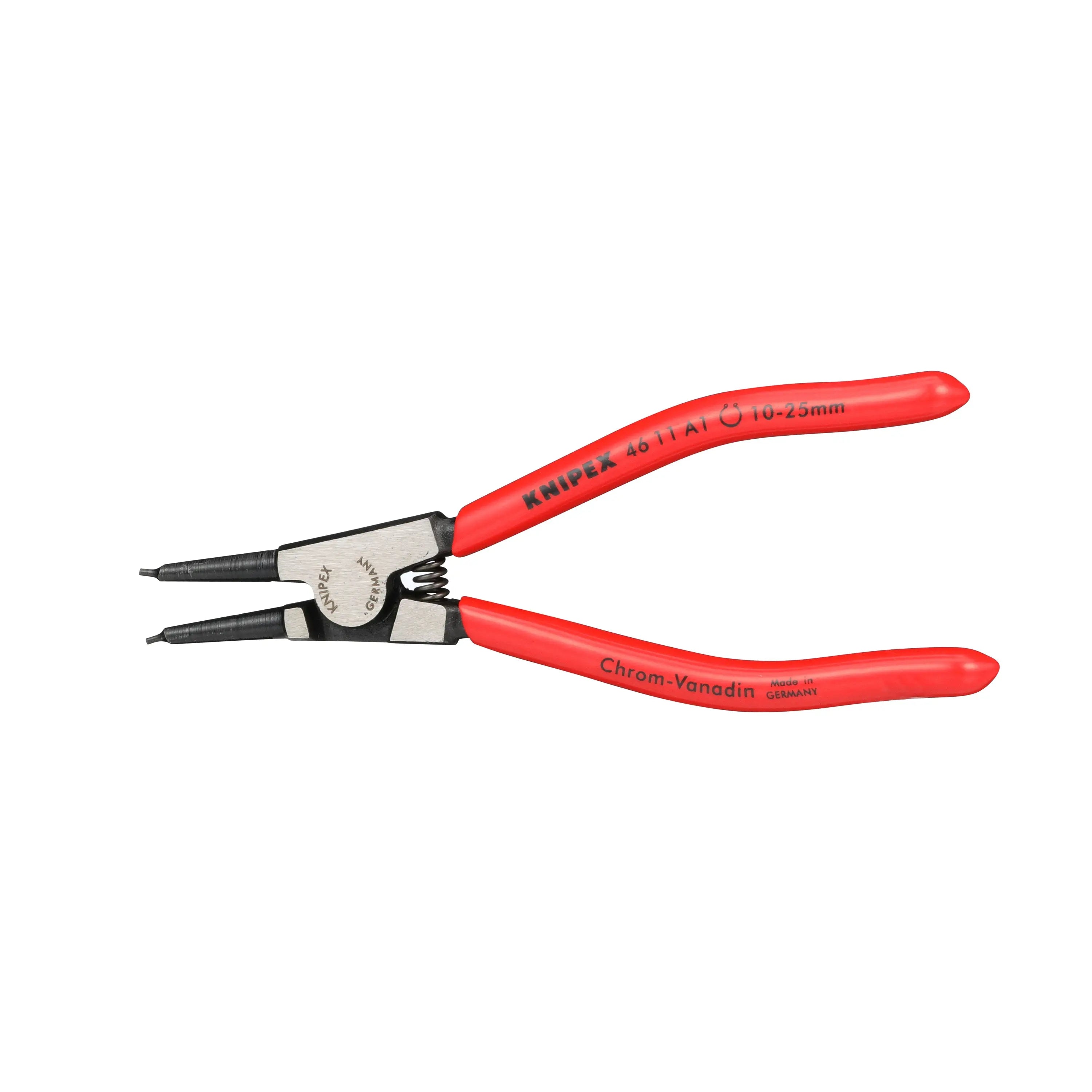 KNIPEX Circlip Pliers for External Circlips on Shafts 140mm 1.3mm Diameter Tips 46 11 A1 White Rose Tools
