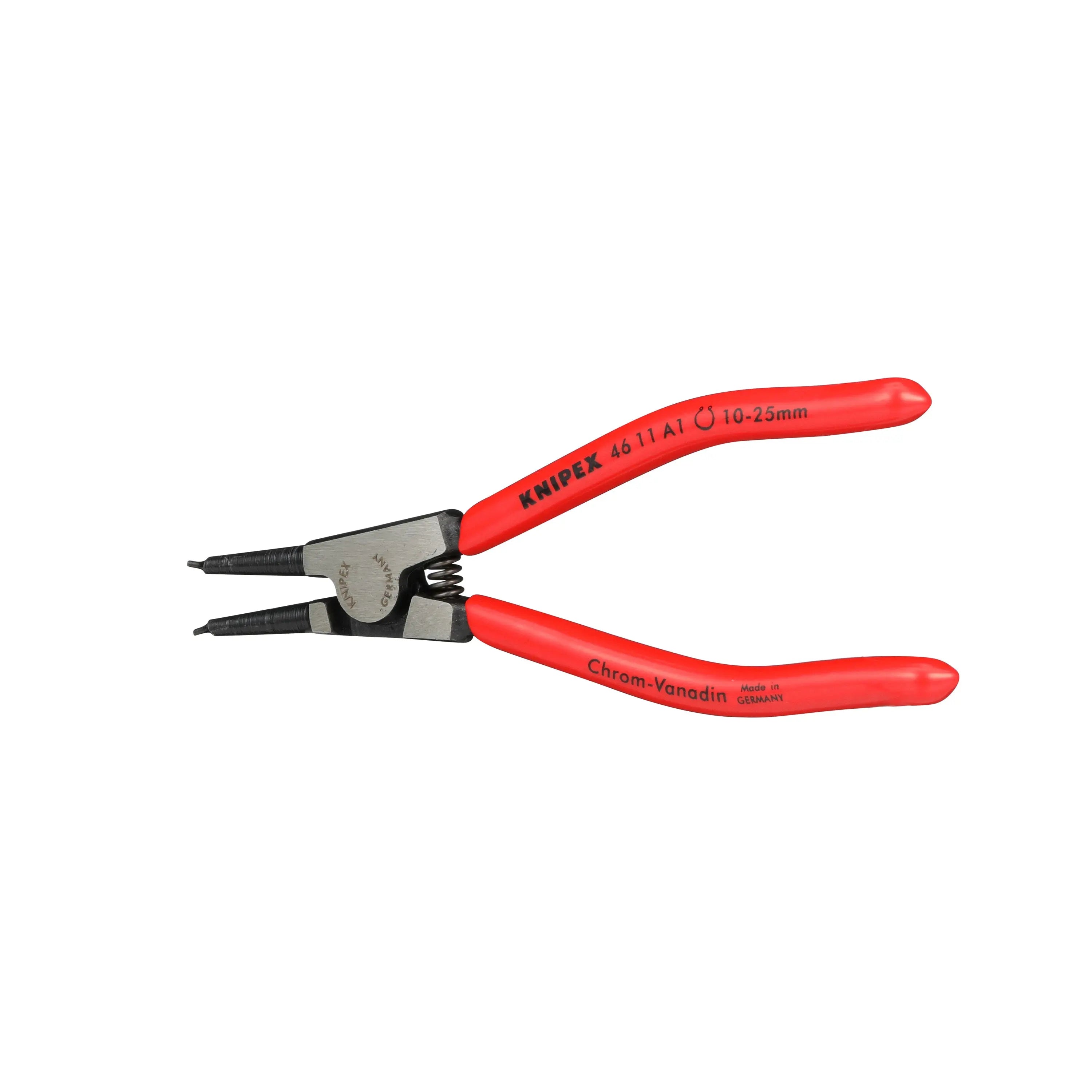 KNIPEX Circlip Pliers for External Circlips on Shafts 140mm 1.3mm Diameter Tips 46 11 A1 White Rose Tools