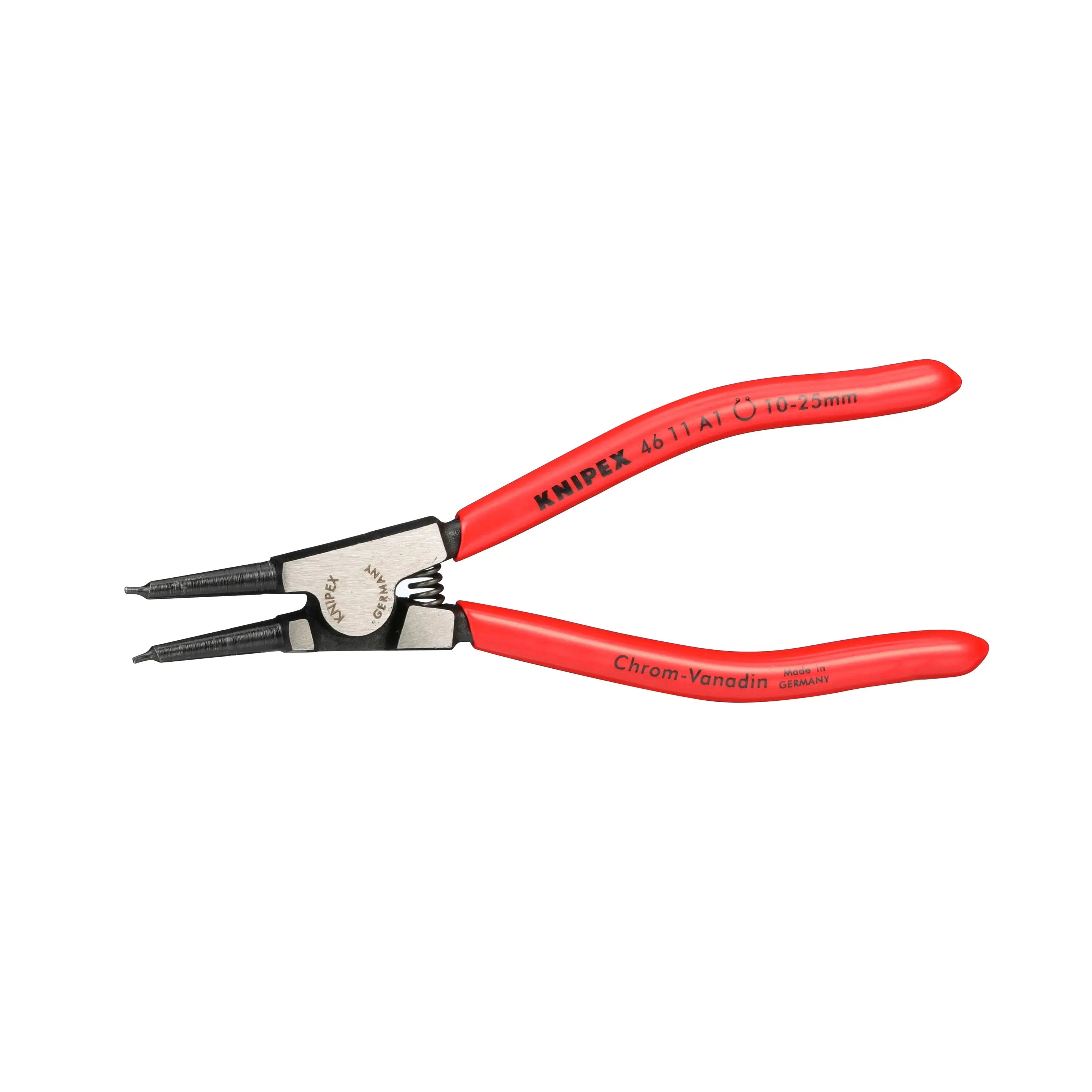 KNIPEX Circlip Pliers for External Circlips on Shafts 140mm 1.3mm Diameter Tips 46 11 A1 White Rose Tools