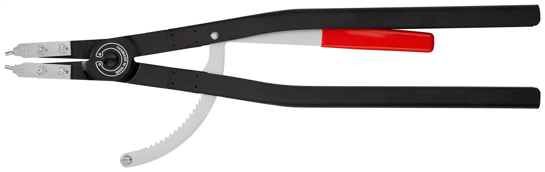 KNIPEX Circlip Pliers for Internal Circlips in Bore Holes 580mm 4.5mm Diameter Tips 44 10 J6 White Rose Tools
