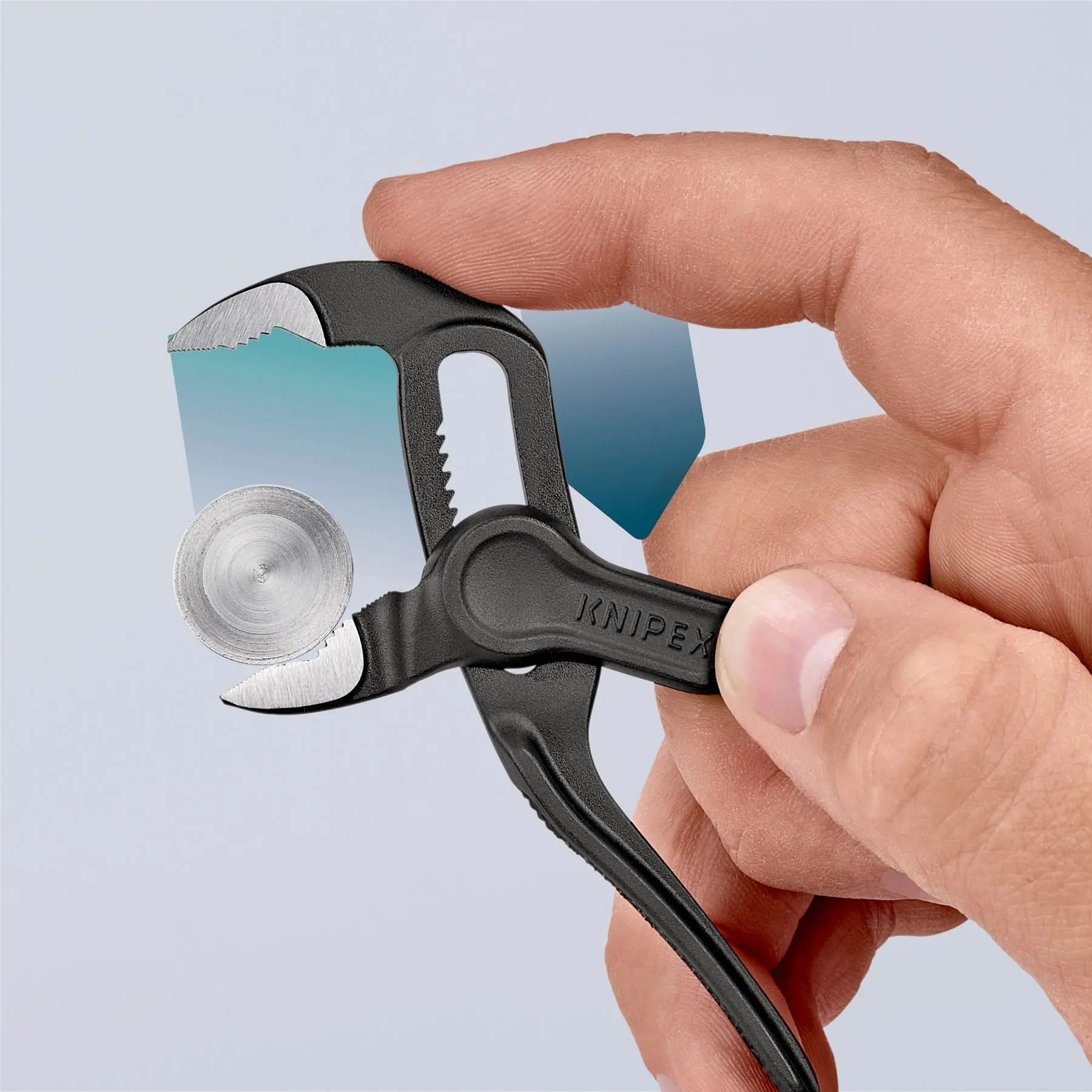 KNIPEX Cobra XS 100mm Pipe Wrench and Water Pump Pliers Ø 28 mm Capacity 87 00 100 White Rose Tools