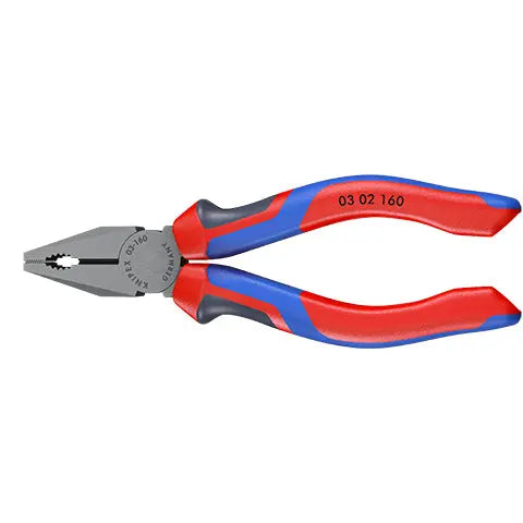 KNIPEX Combination Pliers 160mm Multi Component Grips 03 02 160 SB White Rose Tools
