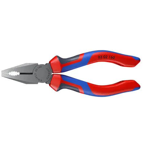KNIPEX Combination Pliers 160mm Multi Component Grips 03 02 160 SB White Rose Tools