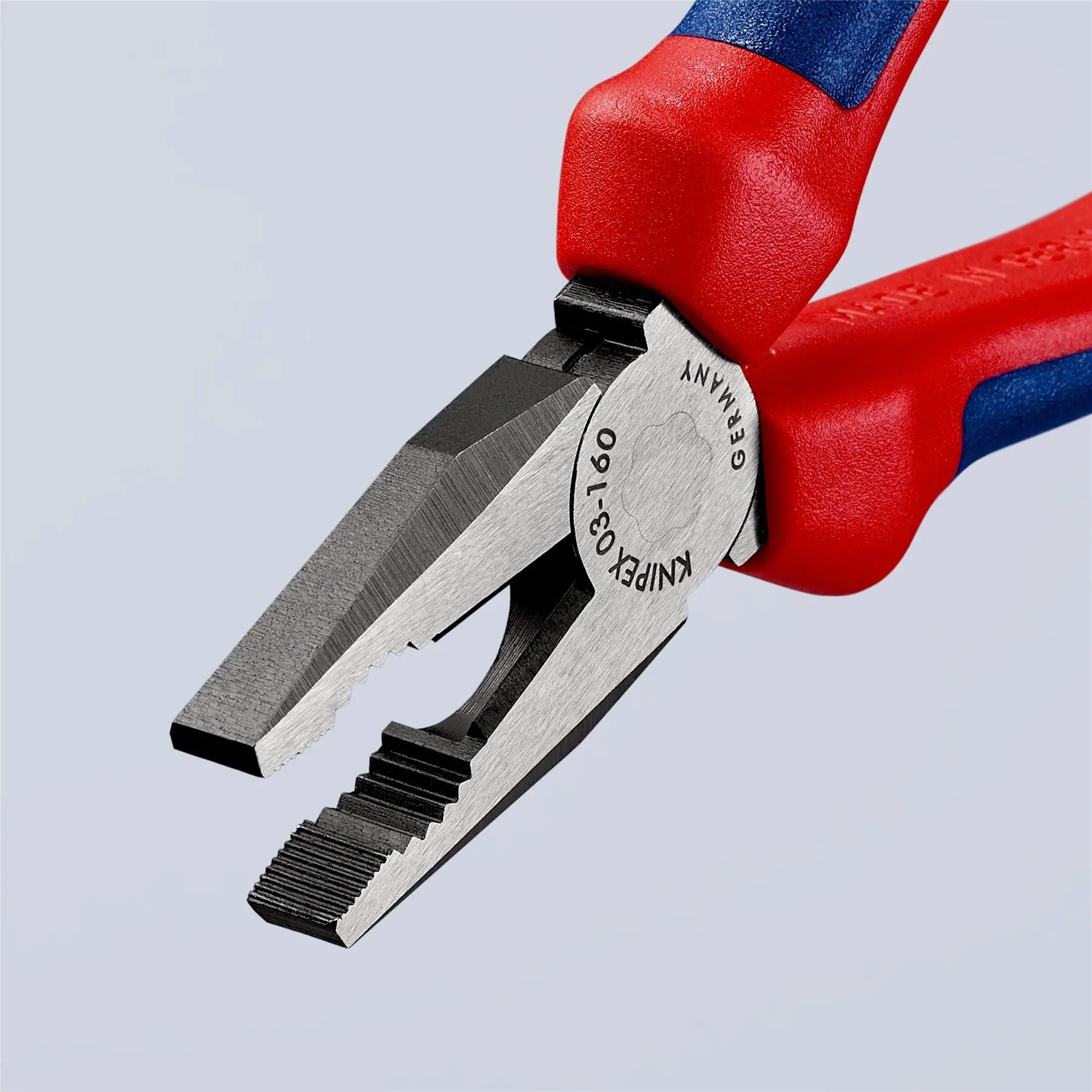 KNIPEX Combination Pliers 160mm Multi Component Grips 03 02 160 SB White Rose Tools