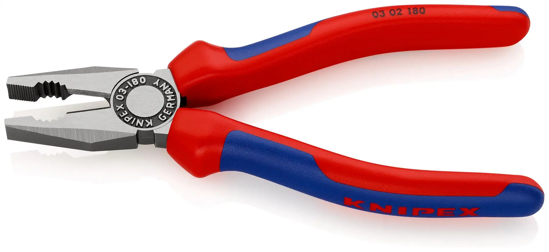 KNIPEX Combination Pliers 180mm Multi Component Grips 03 02 180 SB White Rose Tools