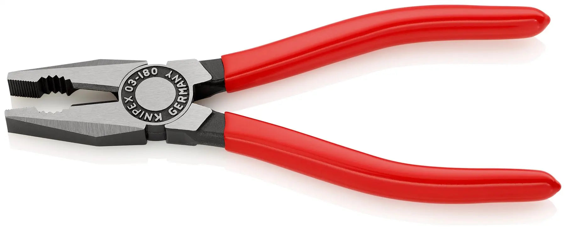 KNIPEX Combination Pliers 180mm Plastic Coated 03 01 180 SB White Rose Tools