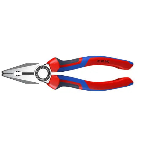 KNIPEX Combination Pliers 200mm with Comfort Handles 03 02 200 SB White Rose Tools