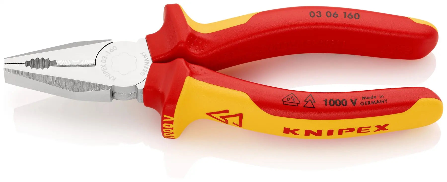 KNIPEX Combination Pliers Cutter 140-250mm all Handle Types Choose Size White Rose Tools