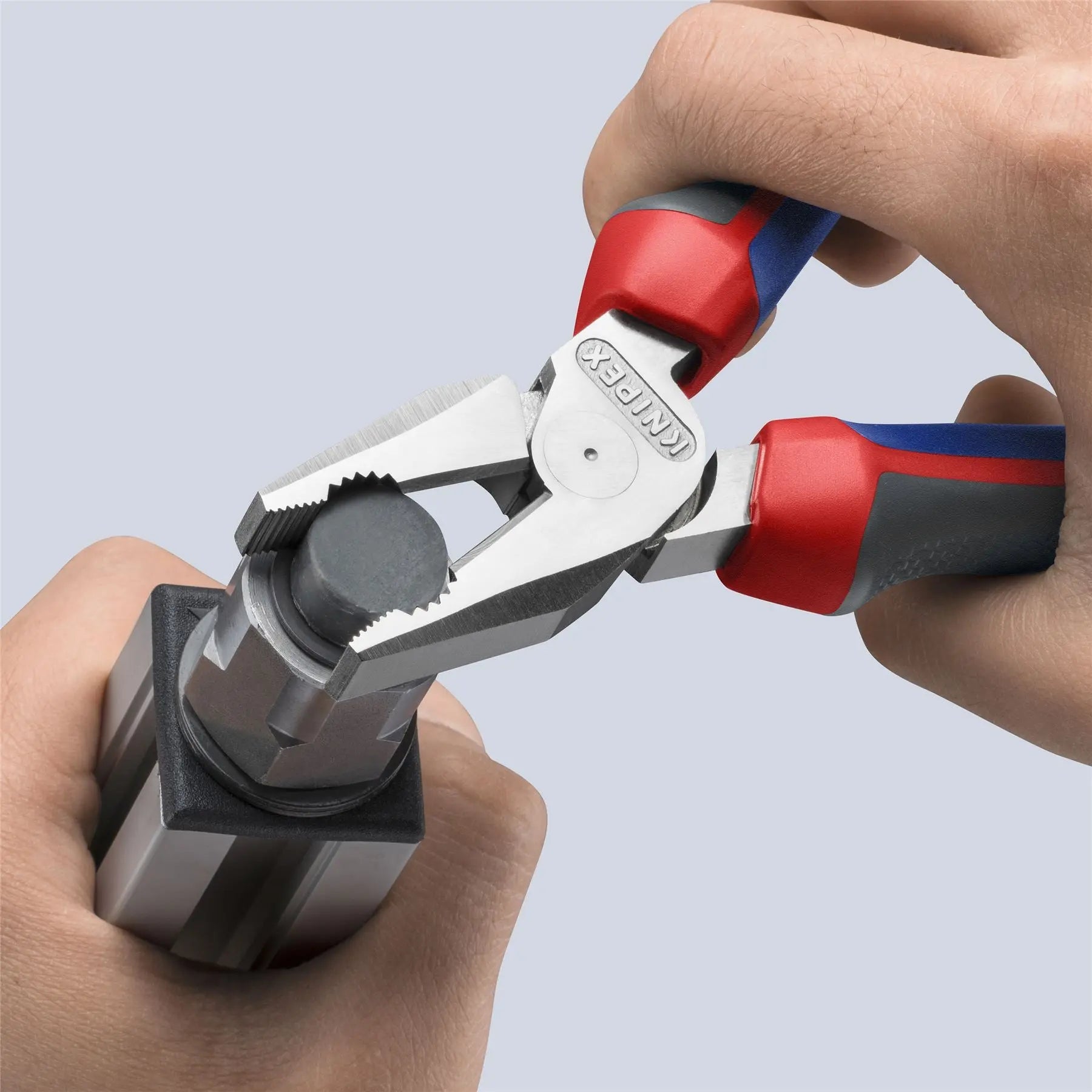 KNIPEX Combination Pliers High Leverage 180mm Chrome with Comfort Handles 02 05 180 White Rose Tools