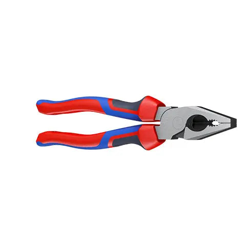 KNIPEX Combination Pliers High Leverage 180mm Chrome with Comfort Handles 02 05 180 White Rose Tools