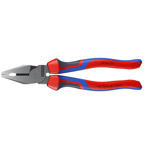 KNIPEX Combination Pliers High Leverage 180mm Chrome with Comfort Handles 02 05 180 White Rose Tools
