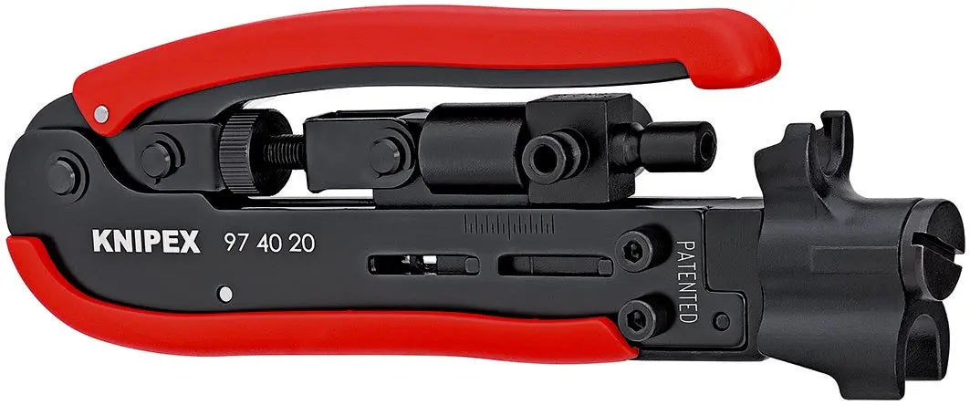 KNIPEX Compression Tool for Crimping F BNC RCA Connectors 175mm 97 40 20 SB White Rose Tools