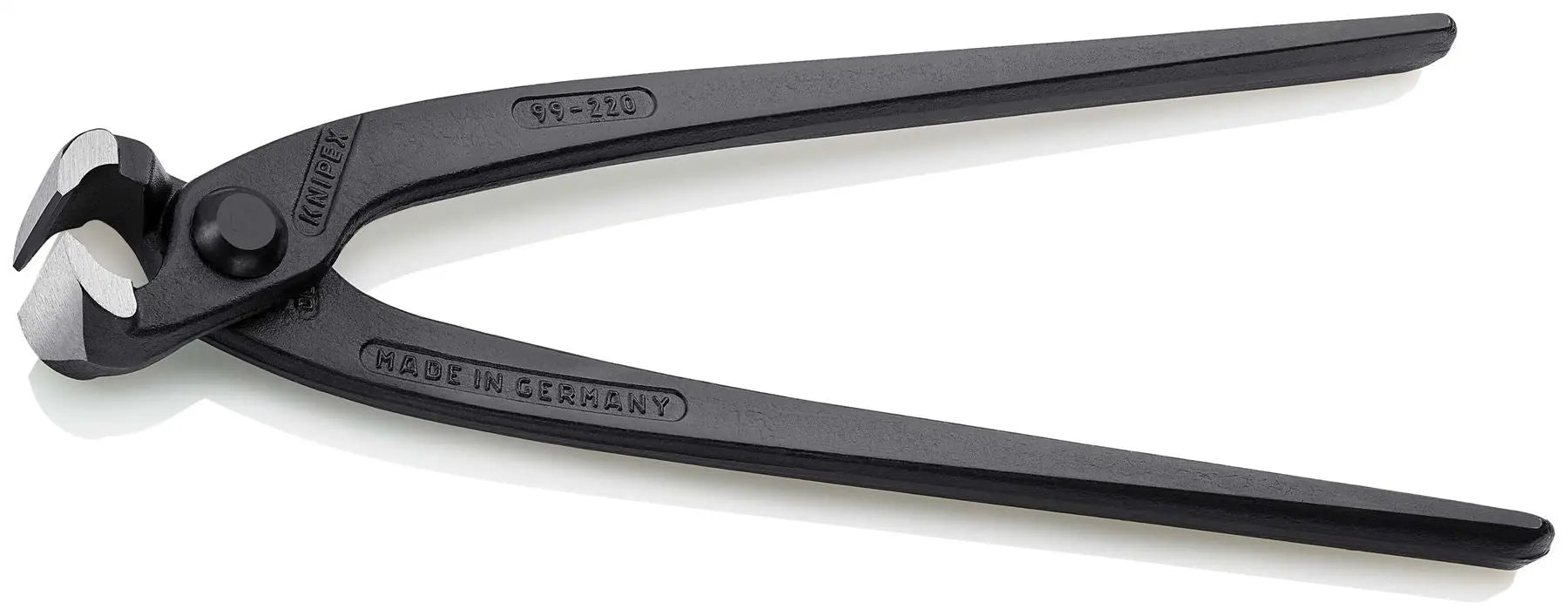 KNIPEX Concreters Nipper Pliers 220mm without Handle Sleeves 99 00 220 White Rose Tools