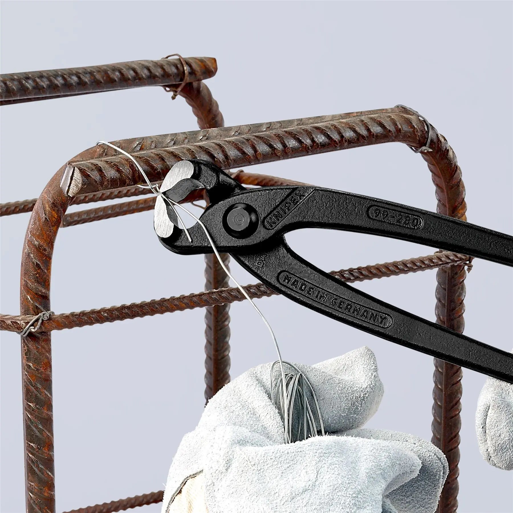 KNIPEX Concreters Nipper Pliers 280mm without Handle Sleeves 99 00 280 White Rose Tools