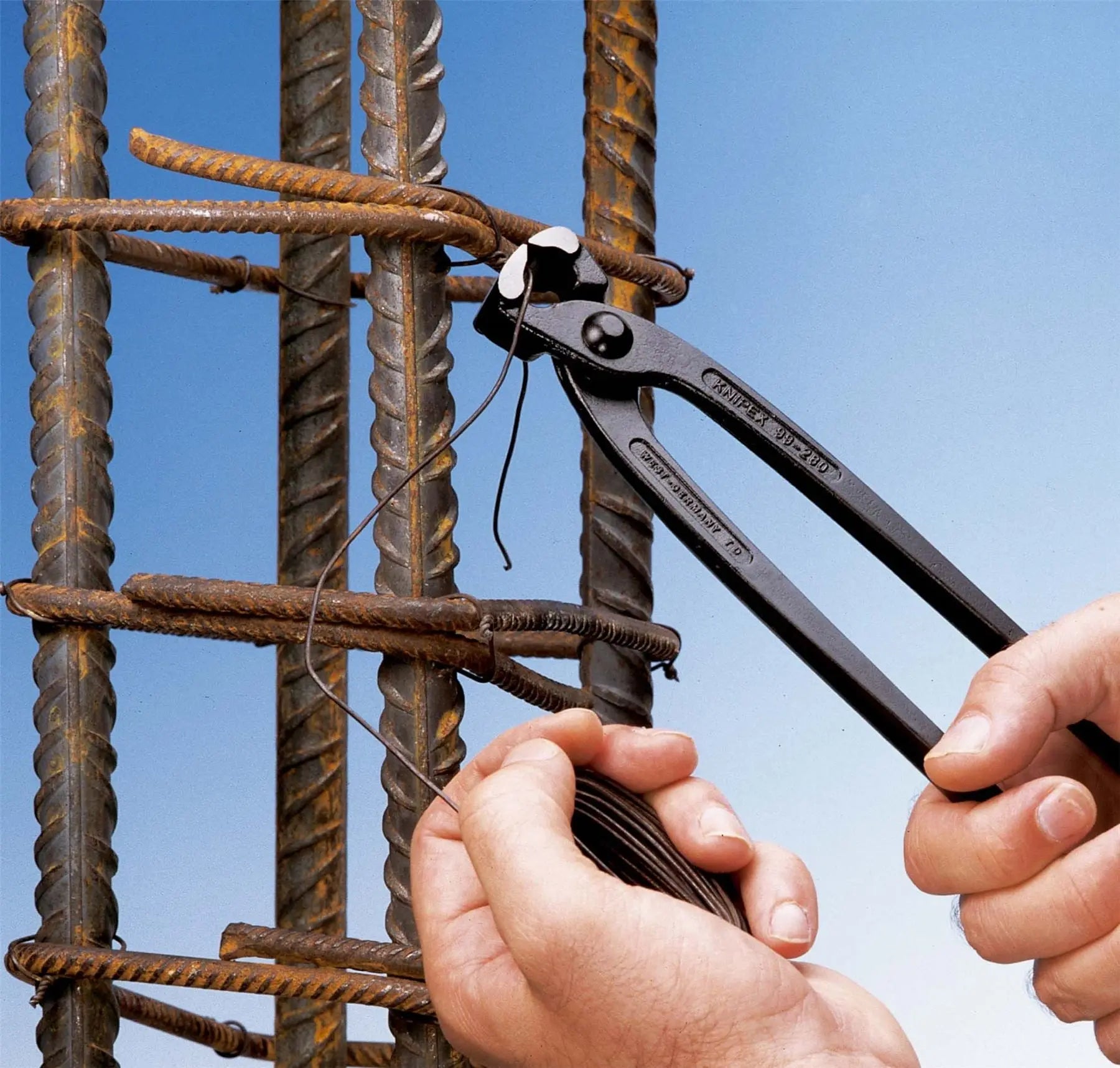 KNIPEX Concreters Nipper Pliers Chrome Plated 250mm without Handle Sleeves 99 04 250 White Rose Tools