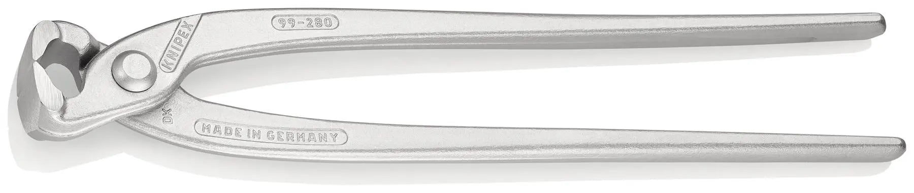 KNIPEX Concreters Nipper Pliers Chrome Plated 280mm without Handle Sleeves 99 04 280 White Rose Tools