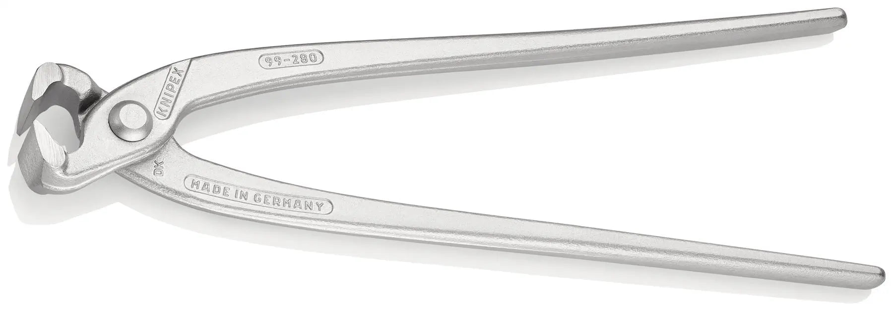 KNIPEX Concreters Nipper Pliers Chrome Plated 280mm without Handle Sleeves 99 04 280 White Rose Tools