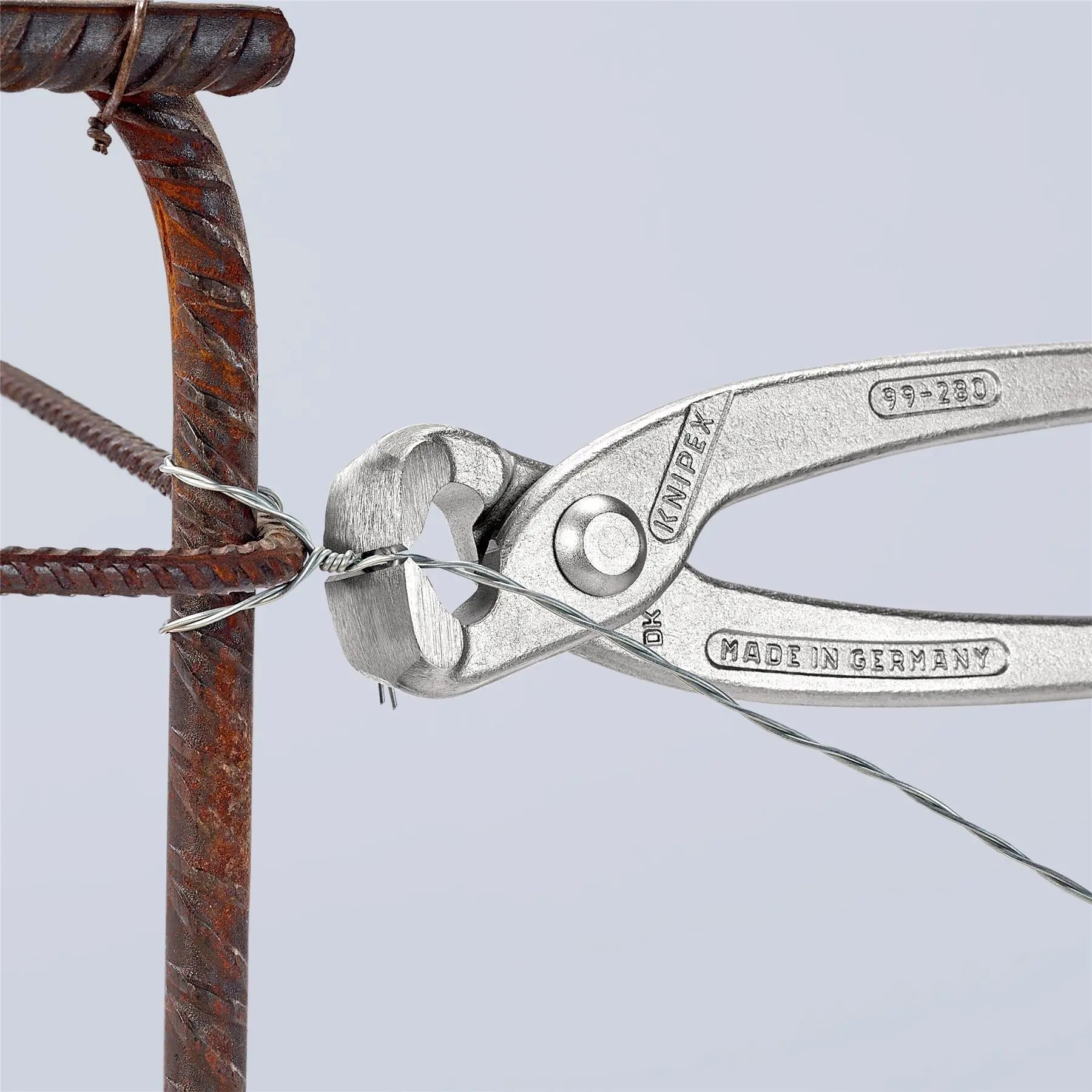 KNIPEX Concreters Nipper Pliers Chrome Plated 280mm without Handle Sleeves 99 04 280 White Rose Tools