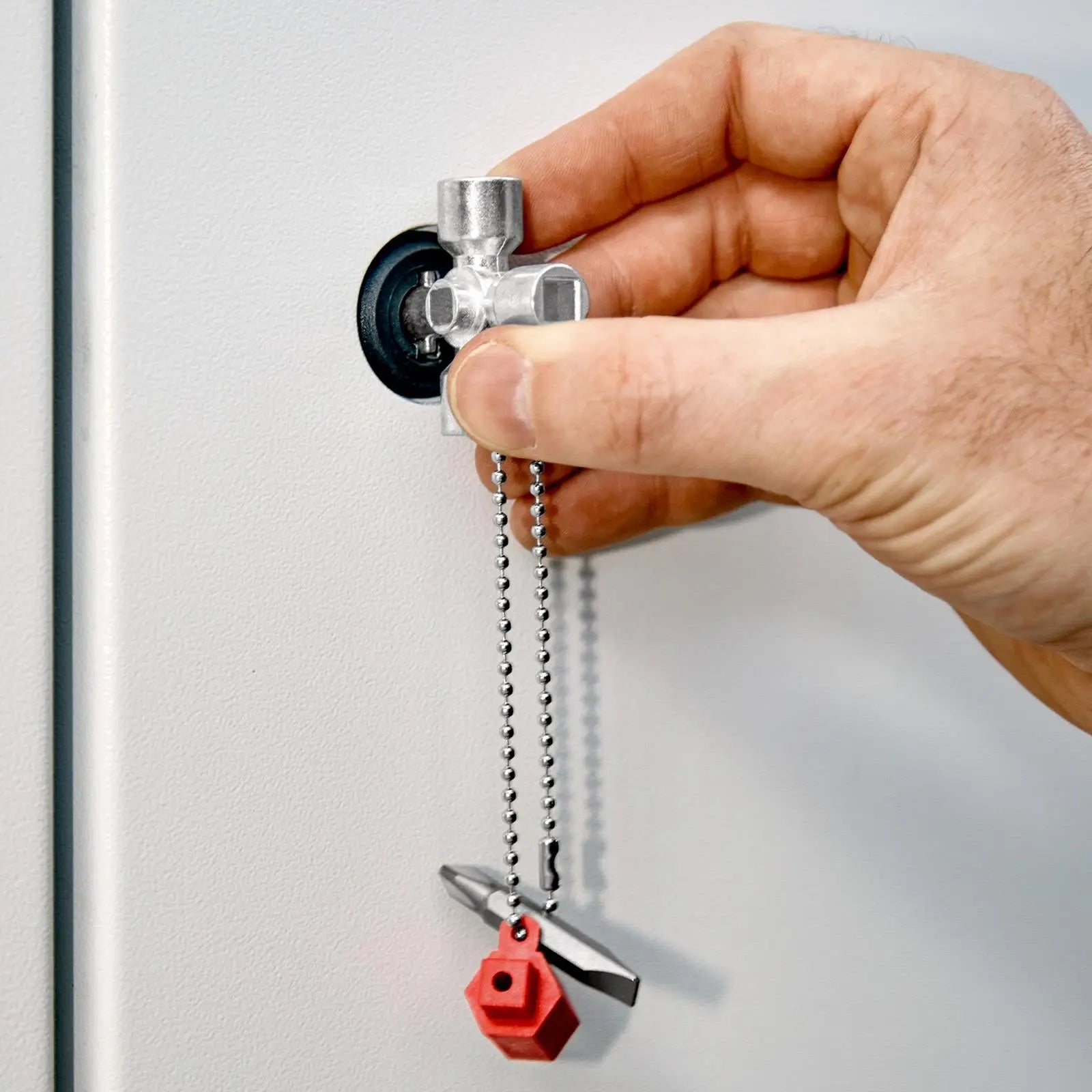 KNIPEX Control Cabinet Key for All Standard Cabinets and Shut Off Systems 00 11 02 White Rose Tools