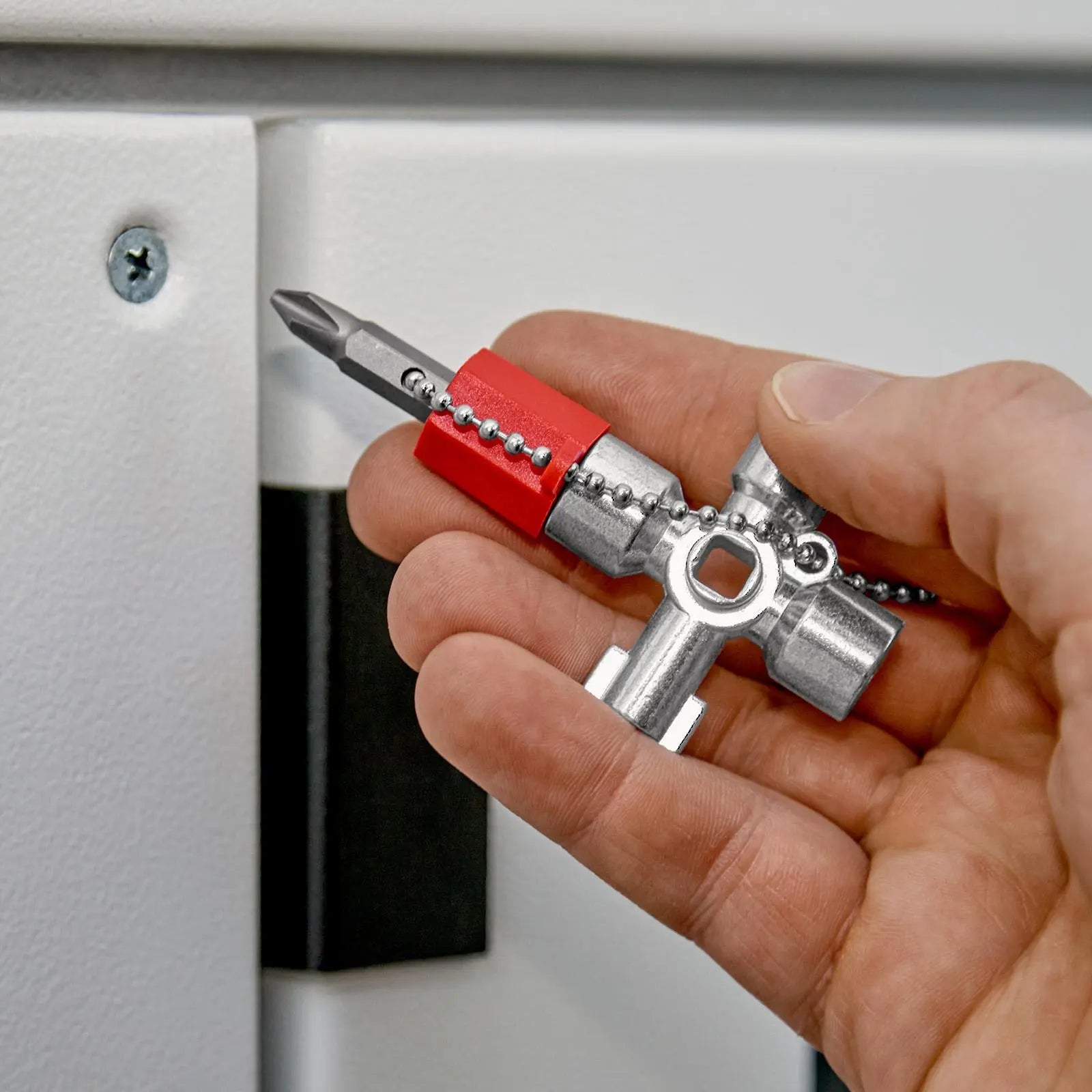 KNIPEX Control Cabinet Key for All Standard Cabinets and Shut Off Systems 00 11 02 White Rose Tools