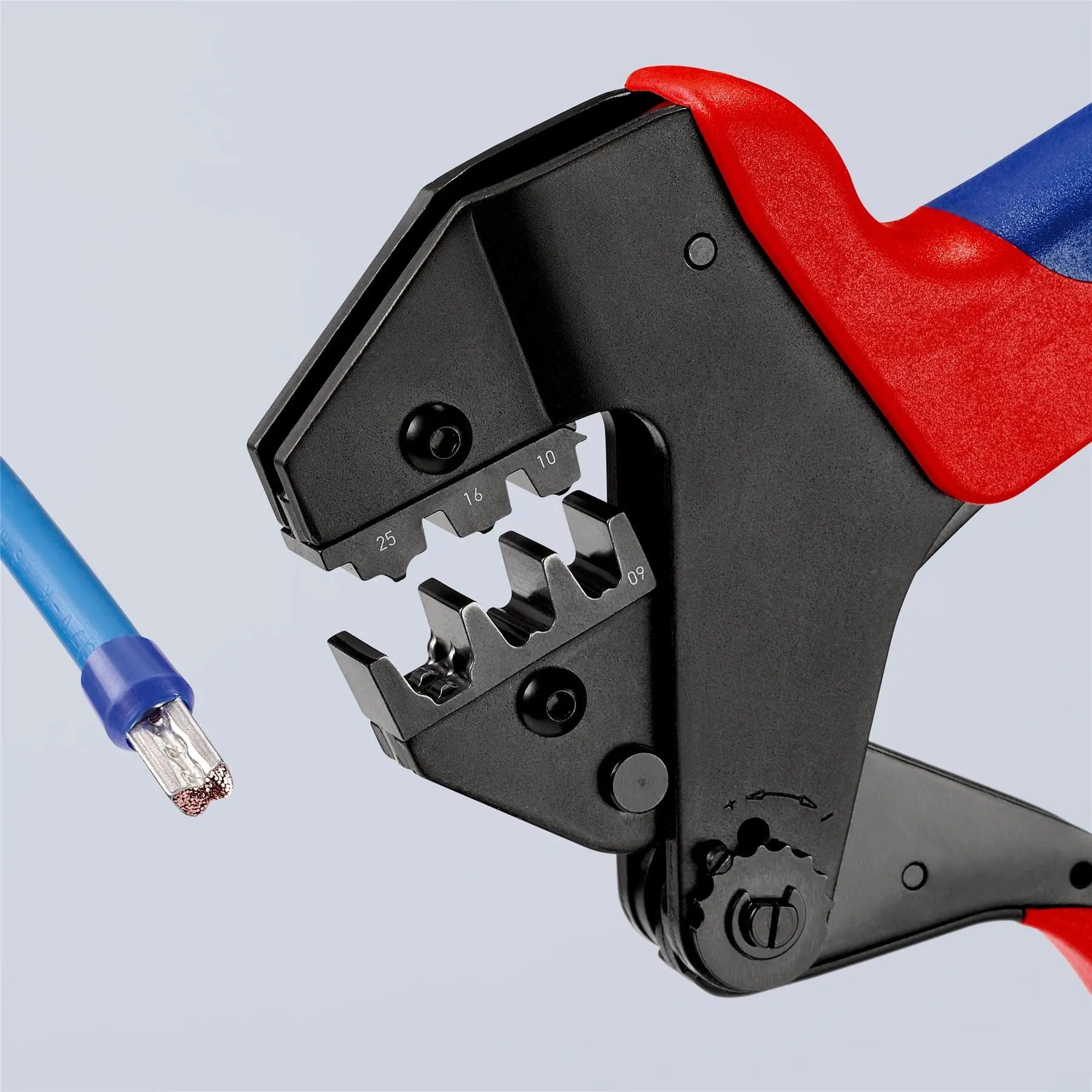 KNIPEX Crimp System Pliers in Plastic Case with Foam Insert without Crimping Dies 200mm 97 43 200 White Rose Tools