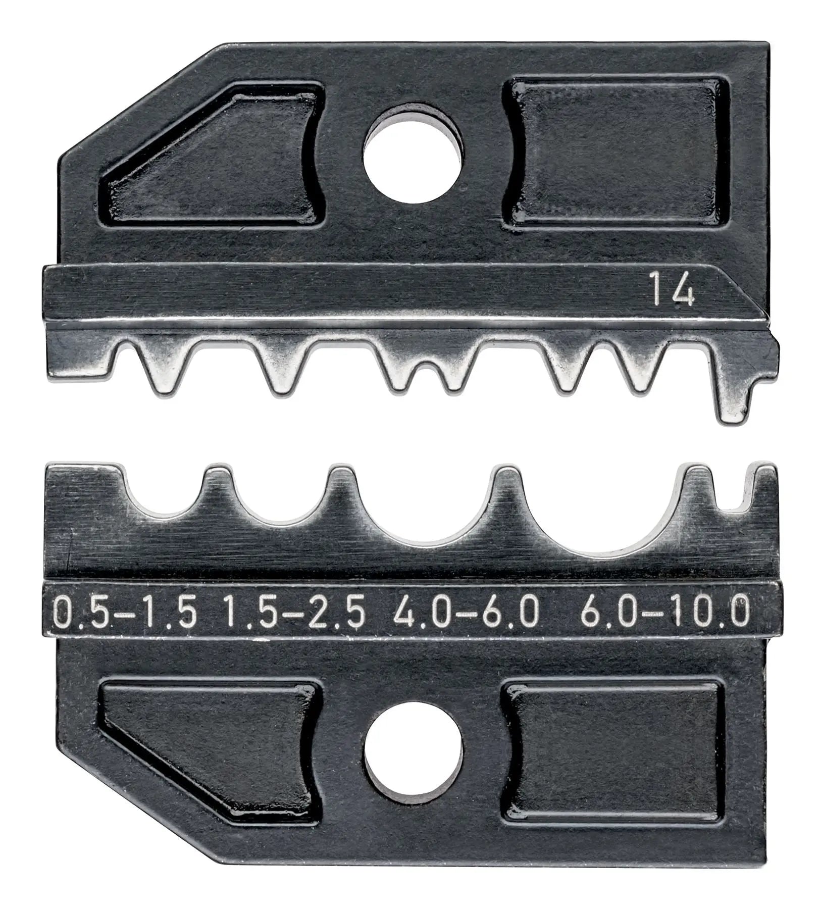 KNIPEX Crimping Die Set for Non Insulated Tube and Crimp Cable Lugs Butt and Crimp Connectors 0.5-10.0mm² 97 49 14 White Rose Tools