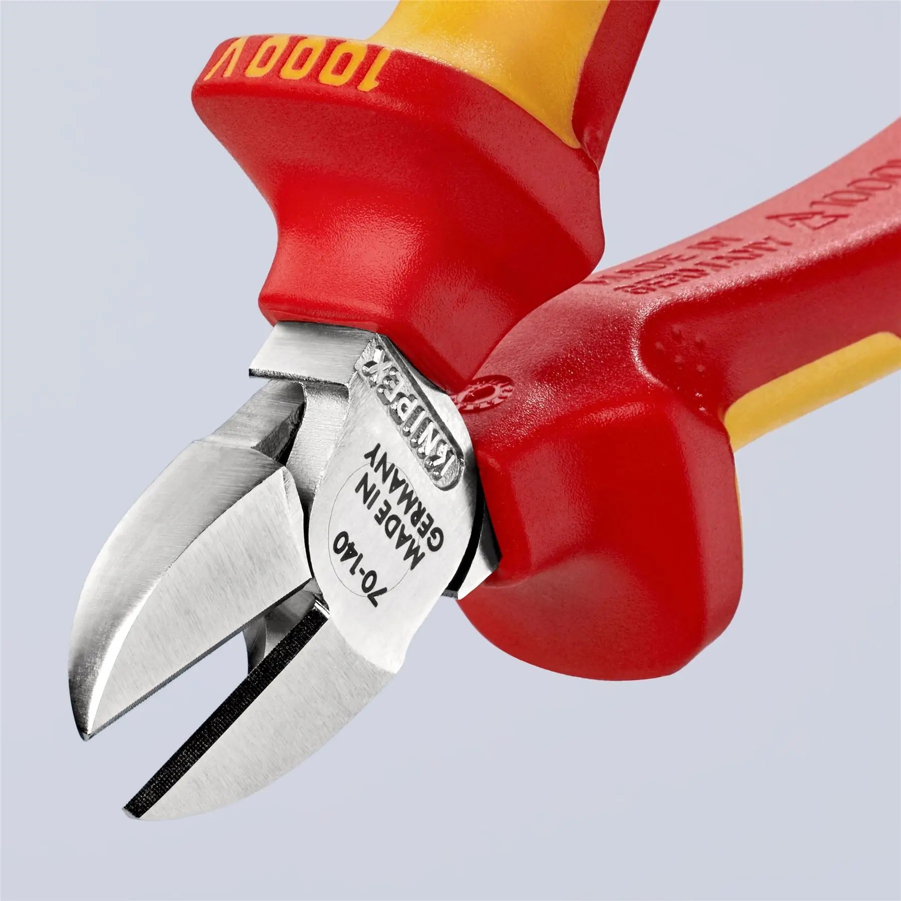 KNIPEX Diagonal Cutting Pliers Side Cutters 140mm VDE Insulated Multi Component Grips 70 06 140 White Rose Tools