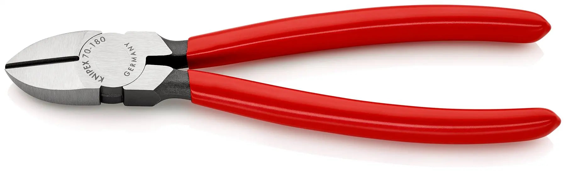 KNIPEX Diagonal Cutting Pliers Side Cutters 180mm Plastic Coated 70 01 180 White Rose Tools