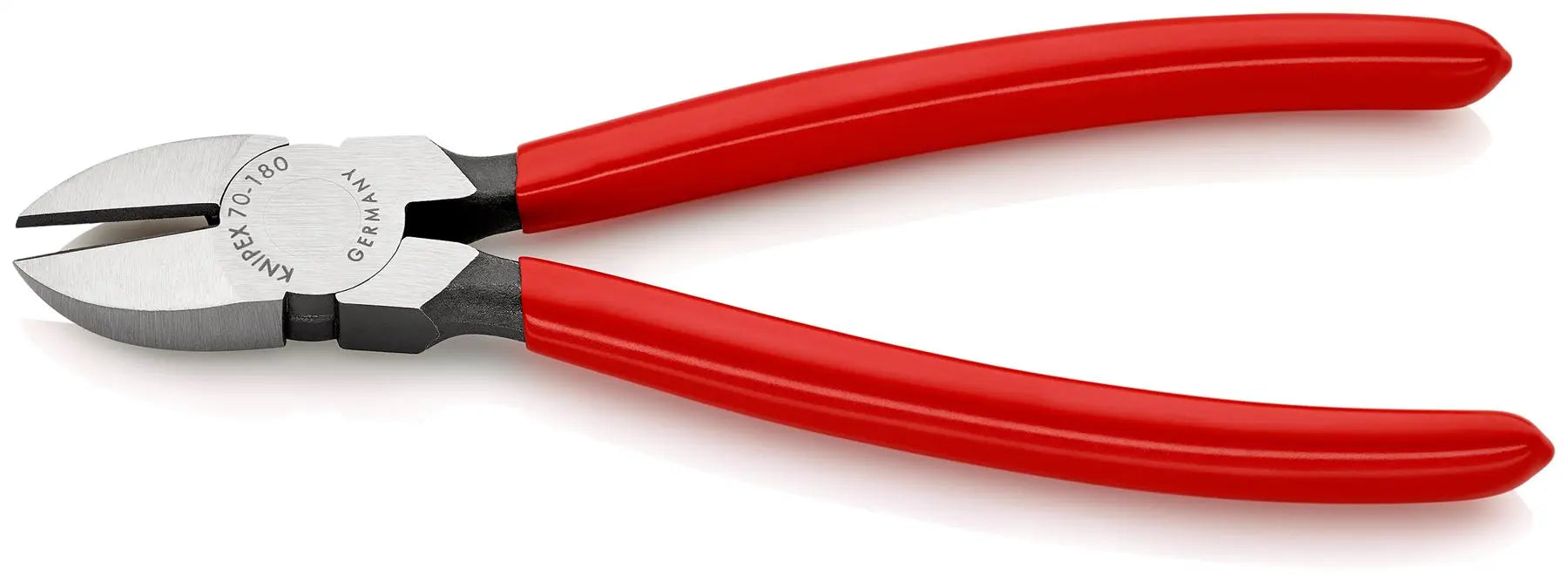 KNIPEX Diagonal Cutting Pliers Side Cutters 180mm Plastic Coated 70 01 180 White Rose Tools