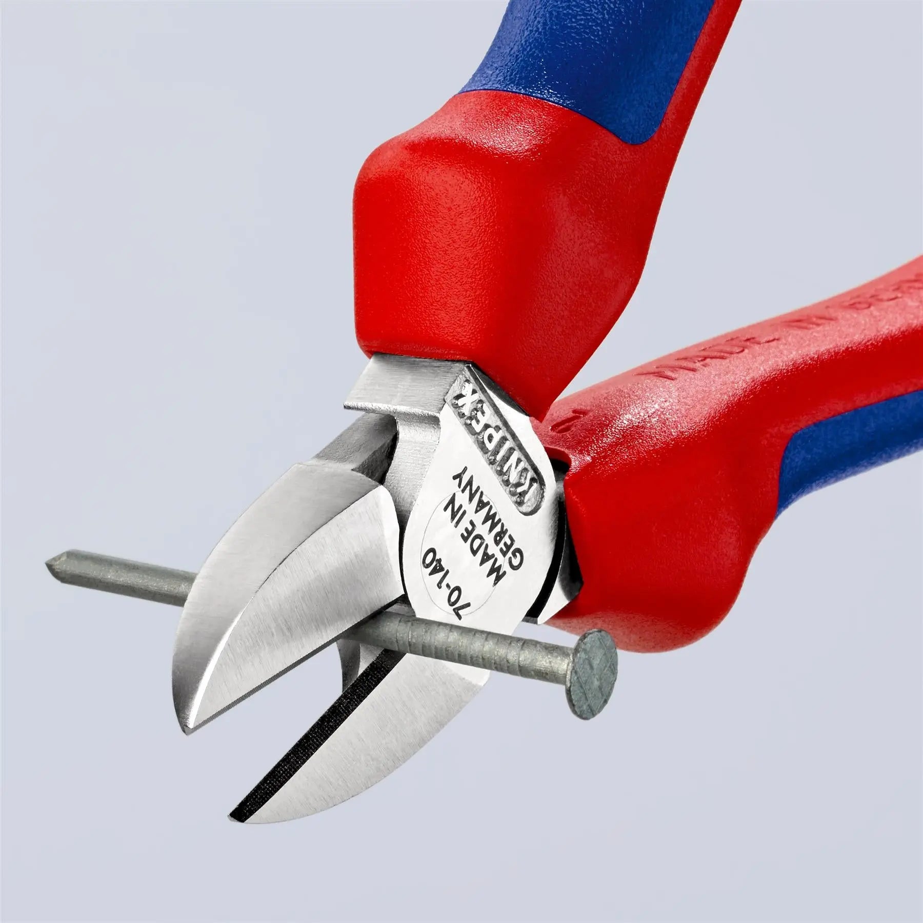 KNIPEX Diagonal Side Cutting Pliers Chrome 140mm Multi Component Grips 70 05 140  White Rose Tools