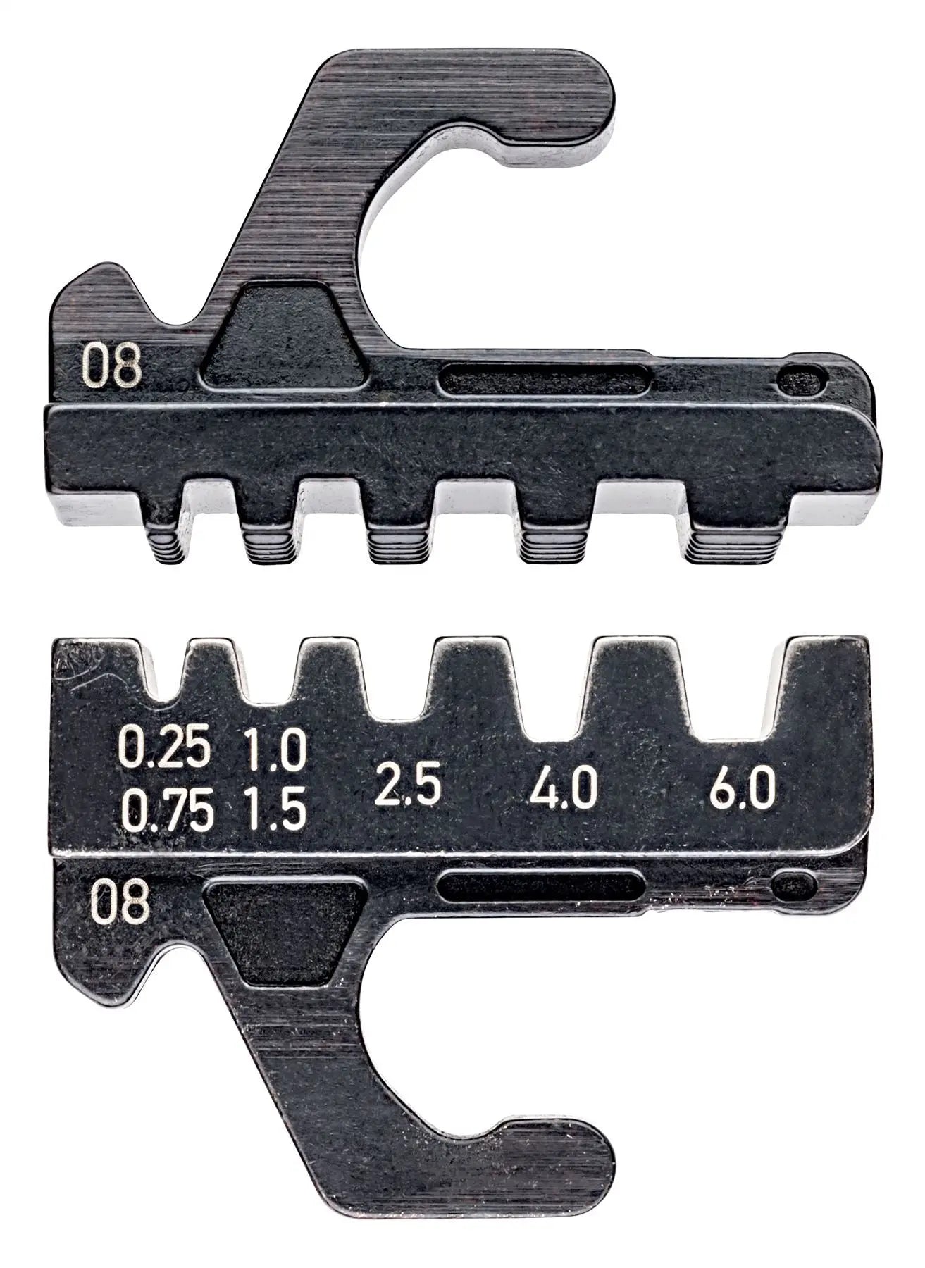 KNIPEX Die Set for MultiCrimp Insulated and Non Insulated Wire Ferrules 0.25-6mm² 97 39 08 White Rose Tools