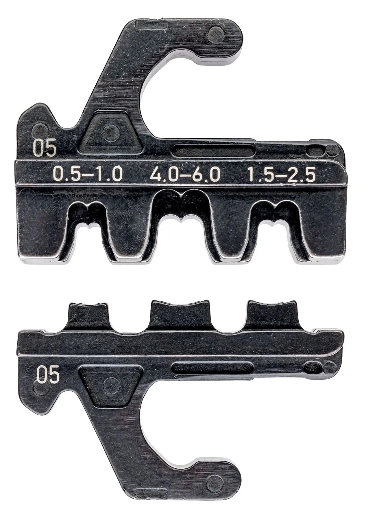 KNIPEX Die Set for MultiCrimp Non Insulated Open Plug Type Connectors Plug Width 4.8 + 6.3mm 97 39 05 White Rose Tools