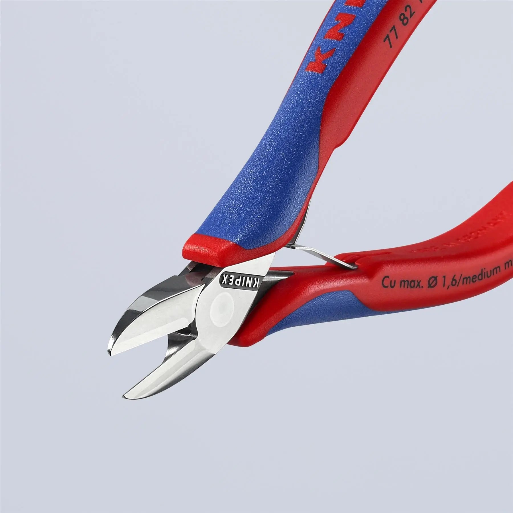 KNIPEX Electronics Diagonal Cutter Pliers 130mm Multi Component Grips 77 82 130 White Rose Tools