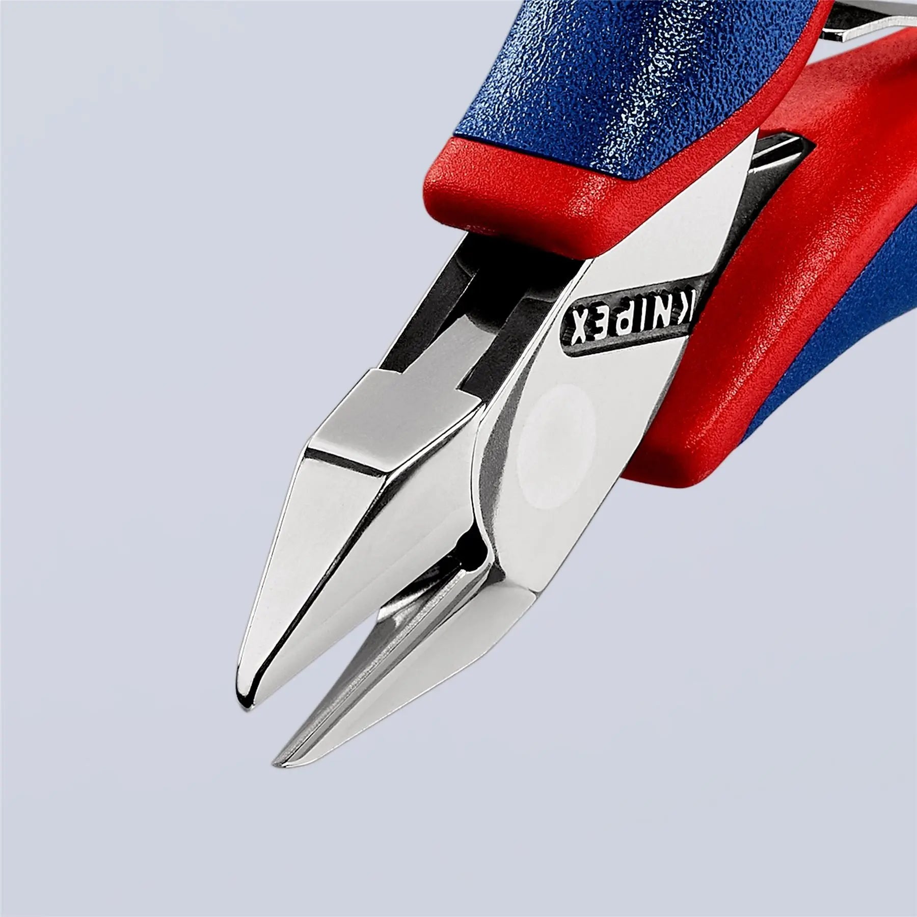 KNIPEX Electronics Diagonal Cutter Pliers Pointed Head Small Bevel 115mm Multi Component Grips 77 32 115 White Rose Tools