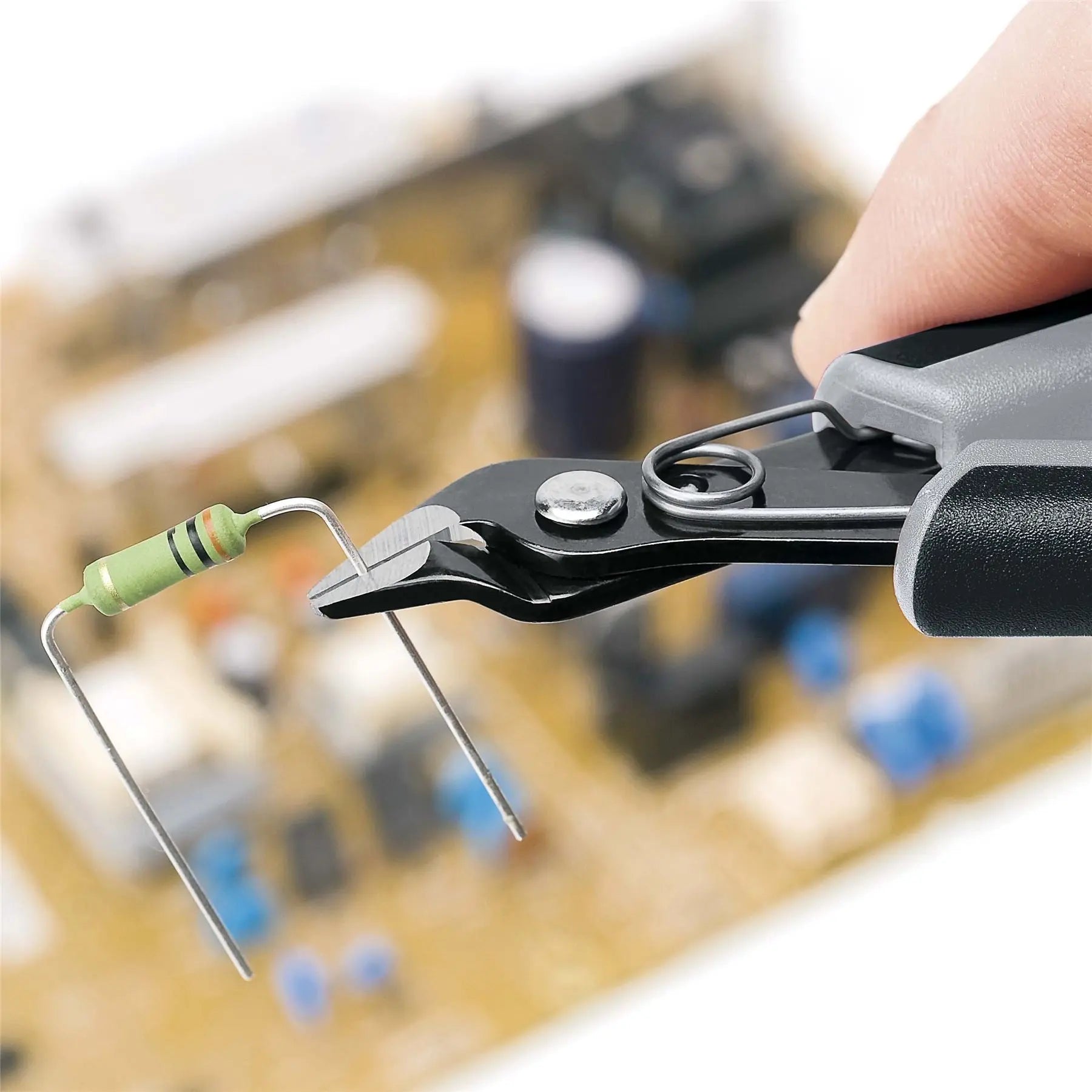 KNIPEX Electronics Super Knips Precision Cutting Pliers 125mm Multi Component Grips 78 61 125 ESD White Rose Tools