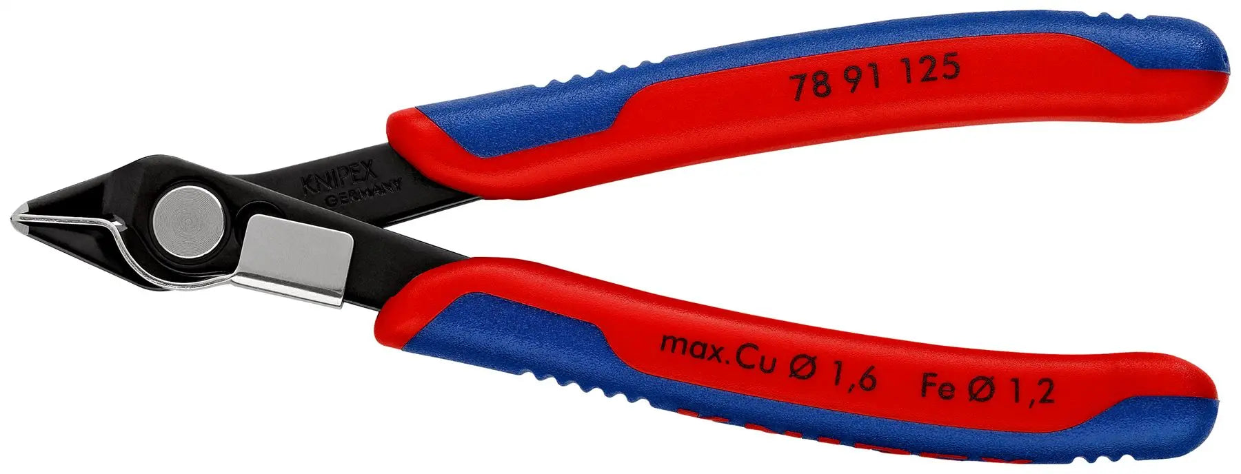 KNIPEX Electronics Super Knips Precision Cutting Pliers 125mm Multi Component Grips 78 91 125 White Rose Tools