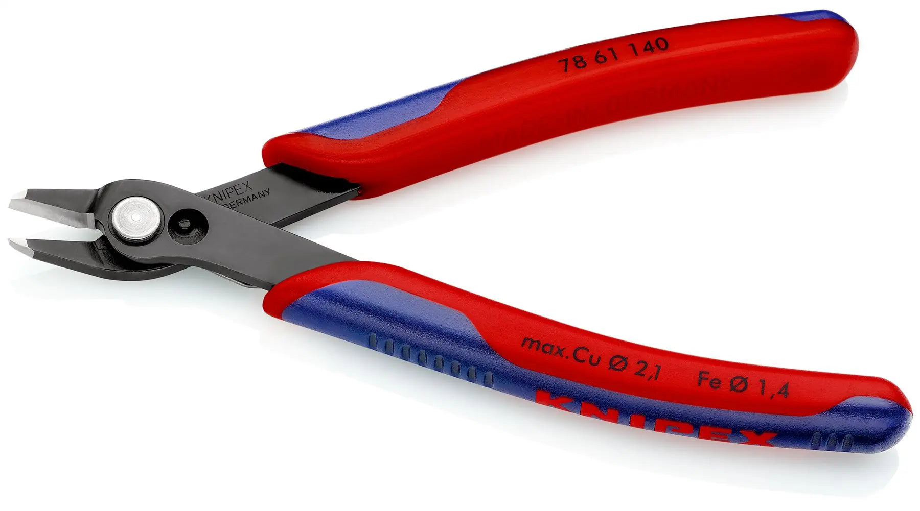 KNIPEX Electronics Super Knips XL Precision Cutting Pliers 140mm Multi Component Grips 78 61 140 SB White Rose Tools