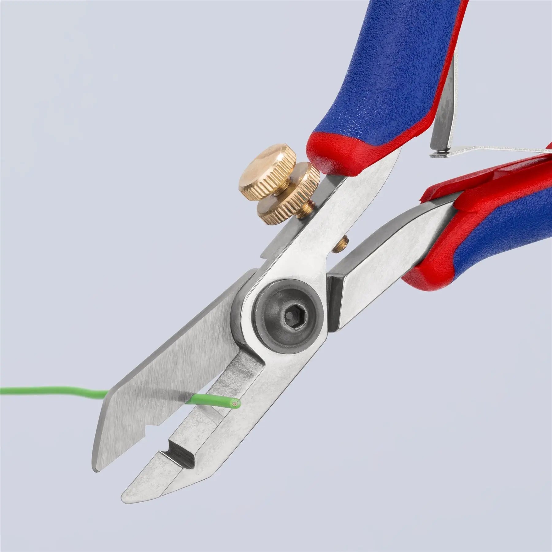 KNIPEX Electronics Wire Stripping Shears Pliers 130mm Multi Component Grips 11 82 130 White Rose Tools