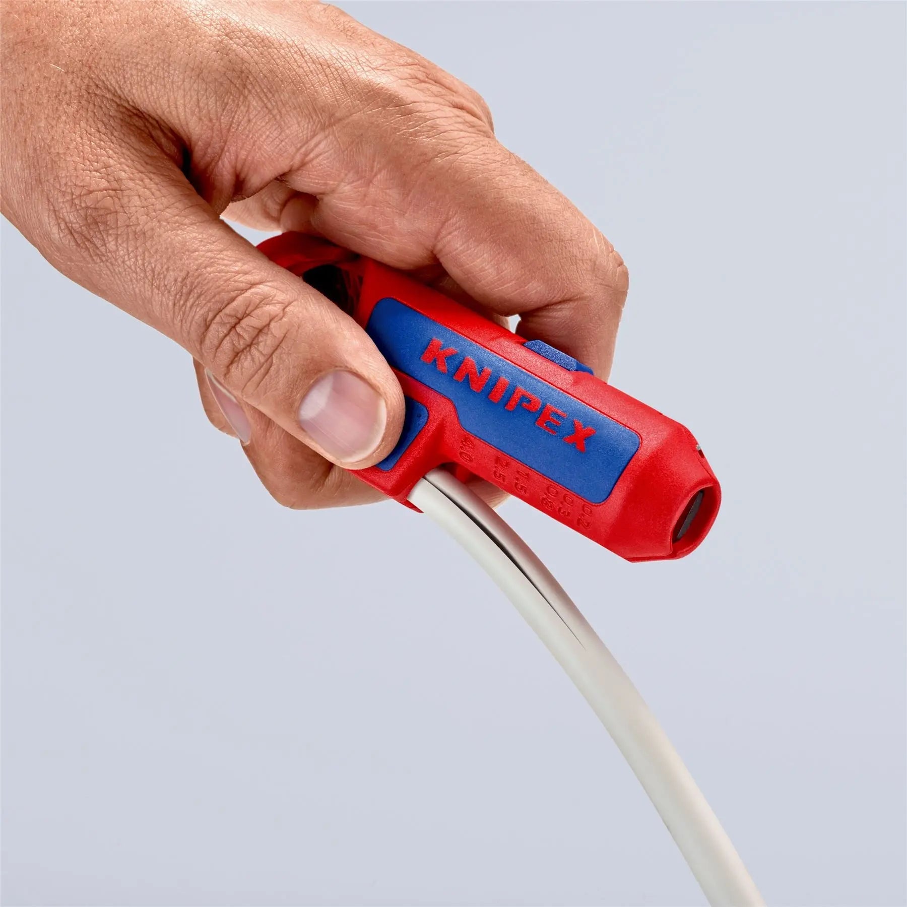 KNIPEX ErgoStrip Universal Wire Stripping Tool for Left Handers 135mm 16 95 02 SB White Rose Tools