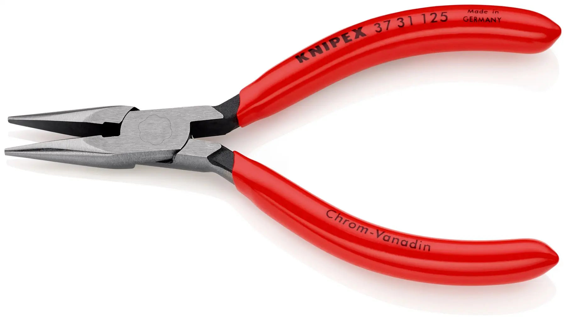 KNIPEX Flat Nose Pliers for Precision Mechanics 125mm Plastic Coated 37 31 125 White Rose Tools