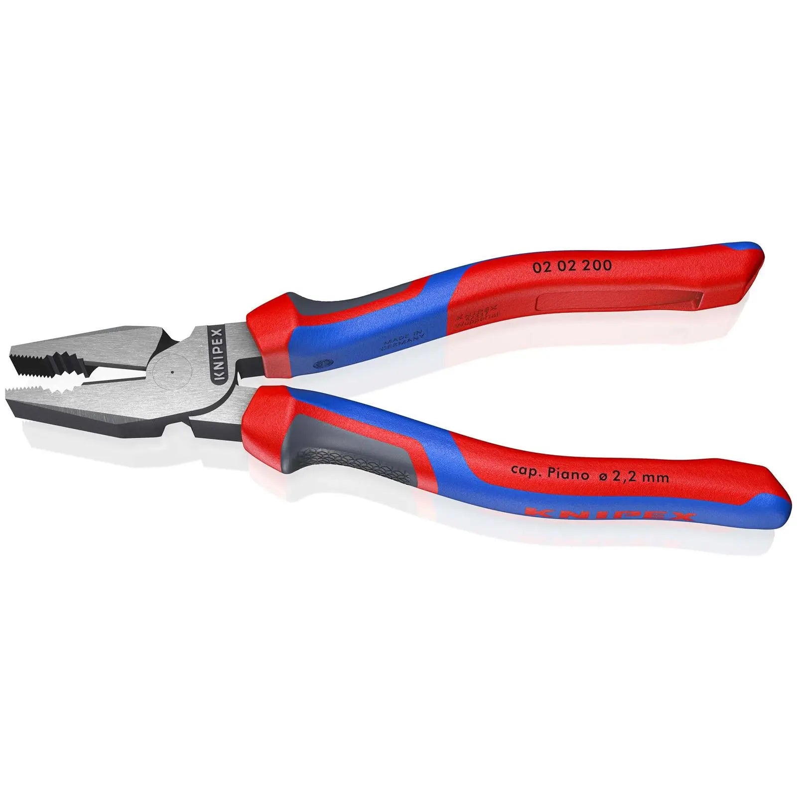 KNIPEX High Leverage Combination Pliers 200mm Multi Component Grips 02 02 200 White Rose Tools