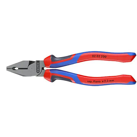 KNIPEX High Leverage Combination Pliers 200mm Multi Component Grips 02 02 200 White Rose Tools