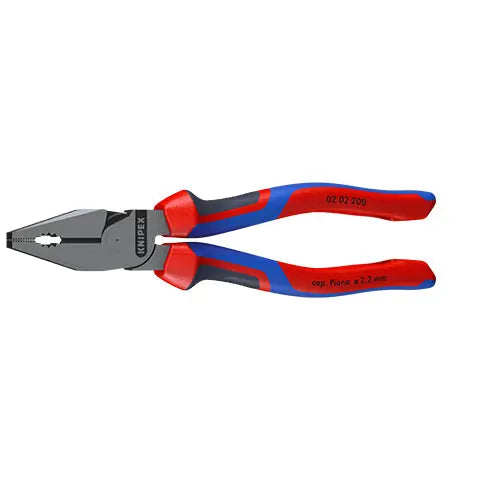 KNIPEX High Leverage Combination Pliers 200mm Multi Component Grips 02 02 200 White Rose Tools