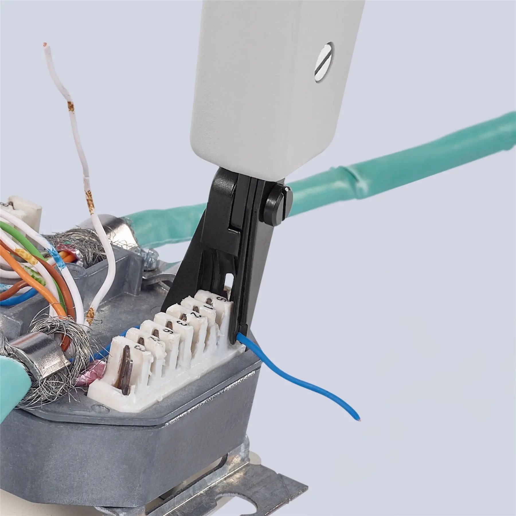 KNIPEX Insertation Tool for LSA Plus and Identical Construction Design 175mm for UTP STP Cables 97 40 10 White Rose Tools