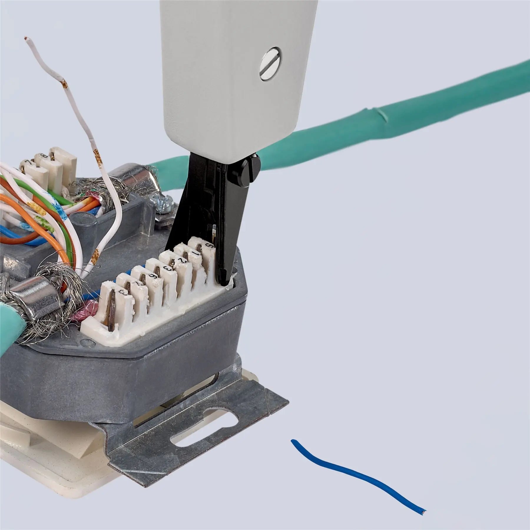 KNIPEX Insertation Tool for LSA Plus and Identical Construction Design 175mm for UTP STP Cables 97 40 10 White Rose Tools