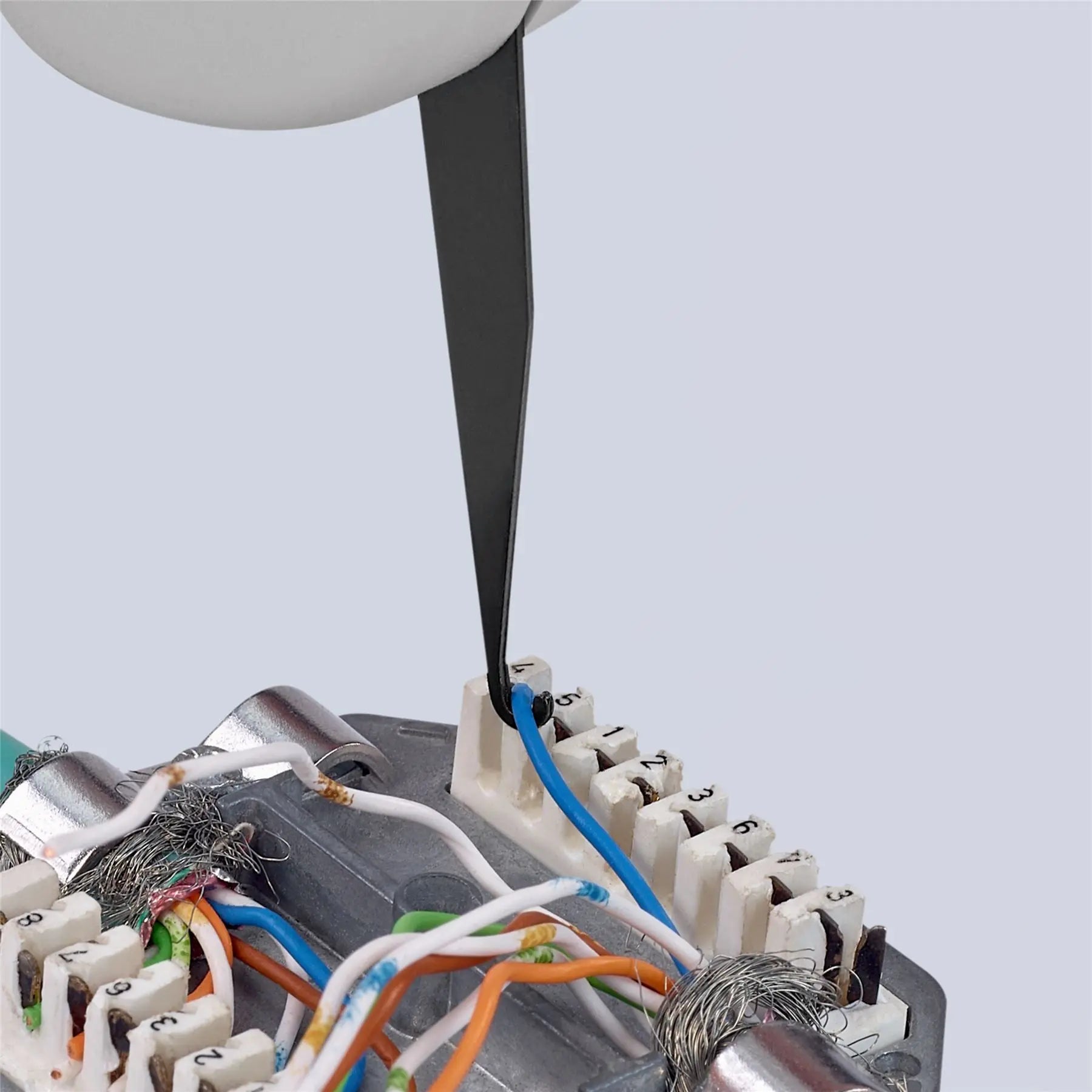 KNIPEX Insertation Tool for LSA Plus and Identical Construction Design 175mm for UTP STP Cables 97 40 10 White Rose Tools