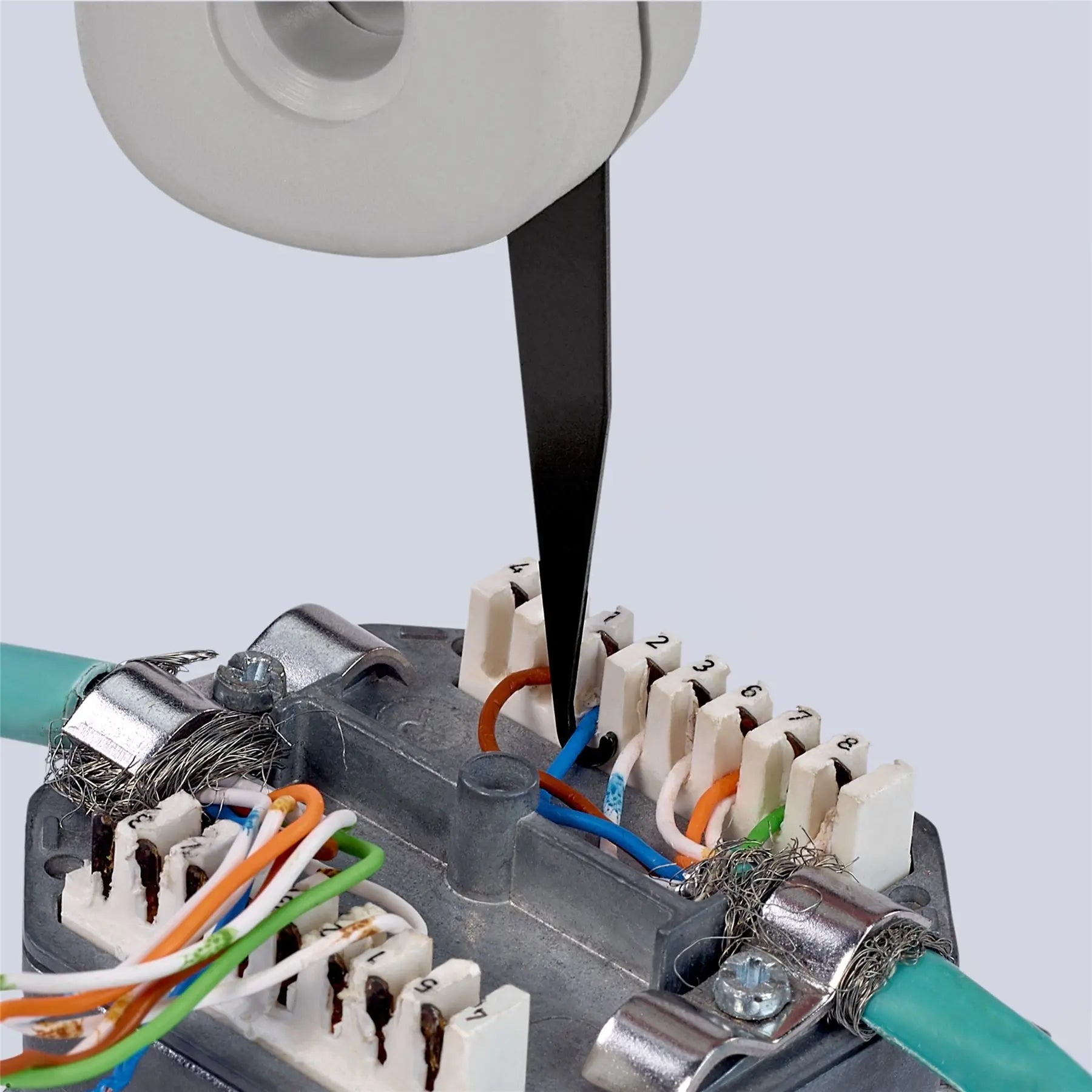 KNIPEX Insertation Tool for LSA Plus and Identical Construction Design 175mm for UTP STP Cables 97 40 10 White Rose Tools