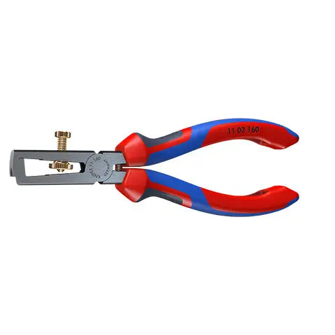 KNIPEX Insulation Wire Stripper with Opening Spring Universal 160mm Multi Component Grips 11 02 160 SB White Rose Tools